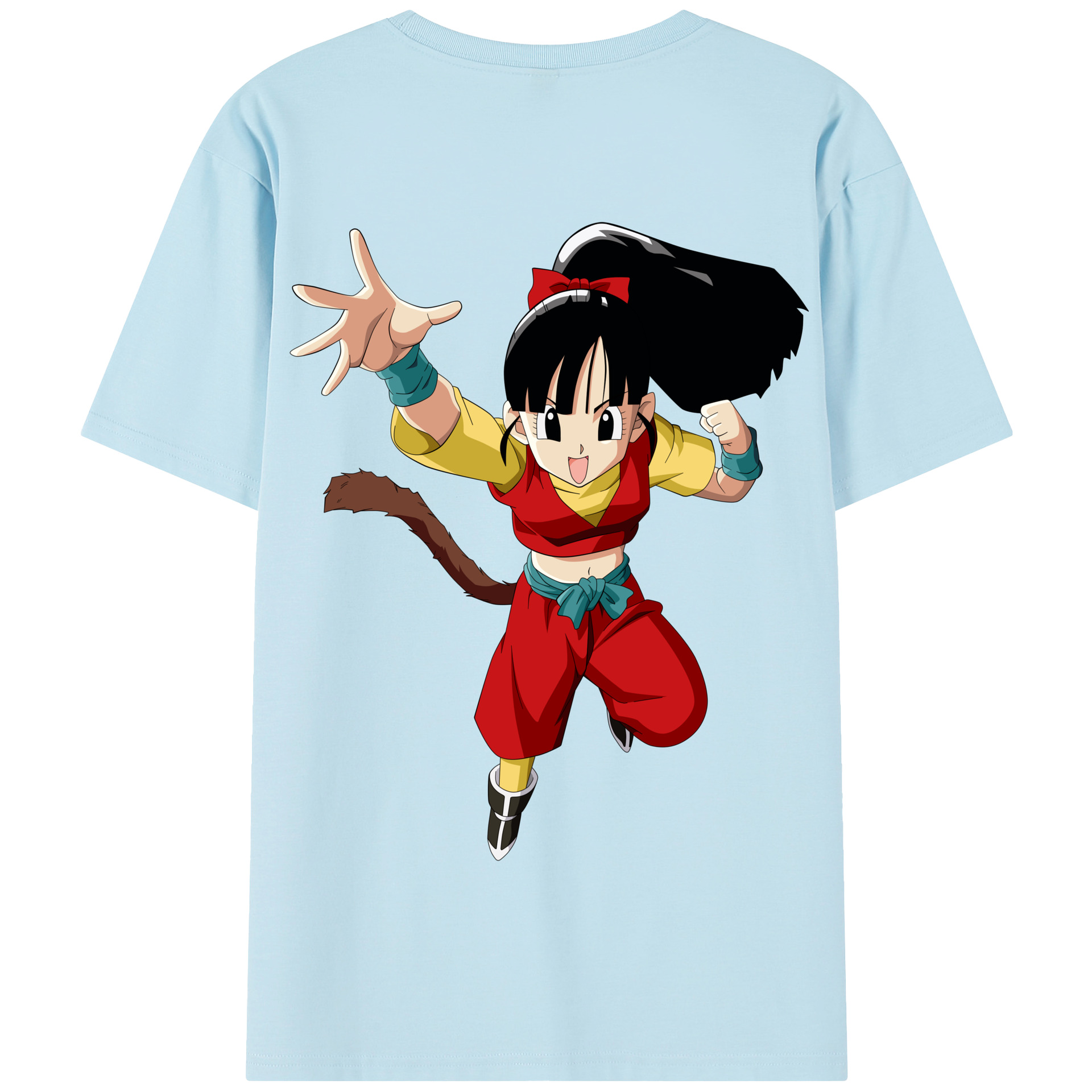 （画像用） ドラゴンボール パン DRAGON BALL Pan 綿100％半袖Tシャツ（背面プリント）